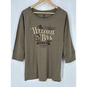 Disney Parks Shirt Womens Sz M Tower Of Terror‎ Minnie Mouse Welcome Back NWT